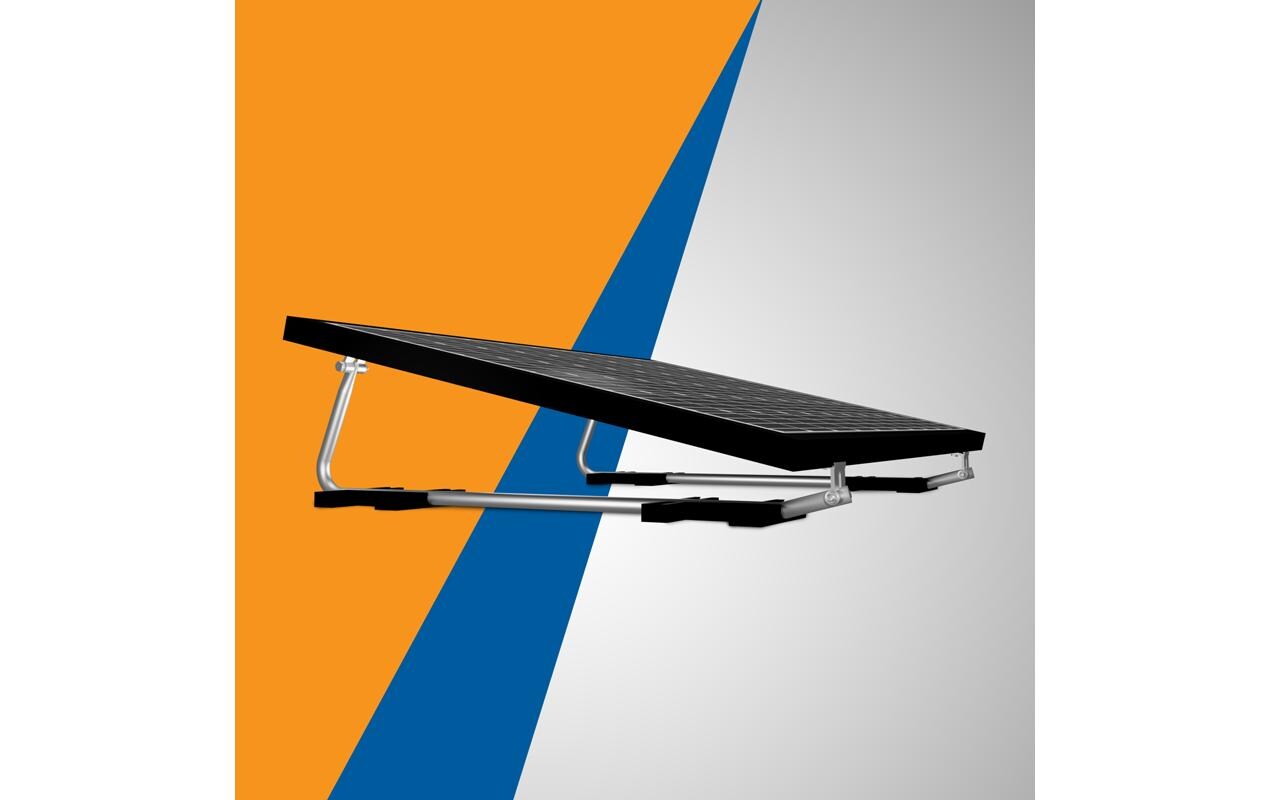 Montagekit Flachdach 1150 mm für 1 Modul max. Breite 115 cmFlachdach Montage System für 1 Solarmodul mit max. 1.150 mm Breite – ValkBox
