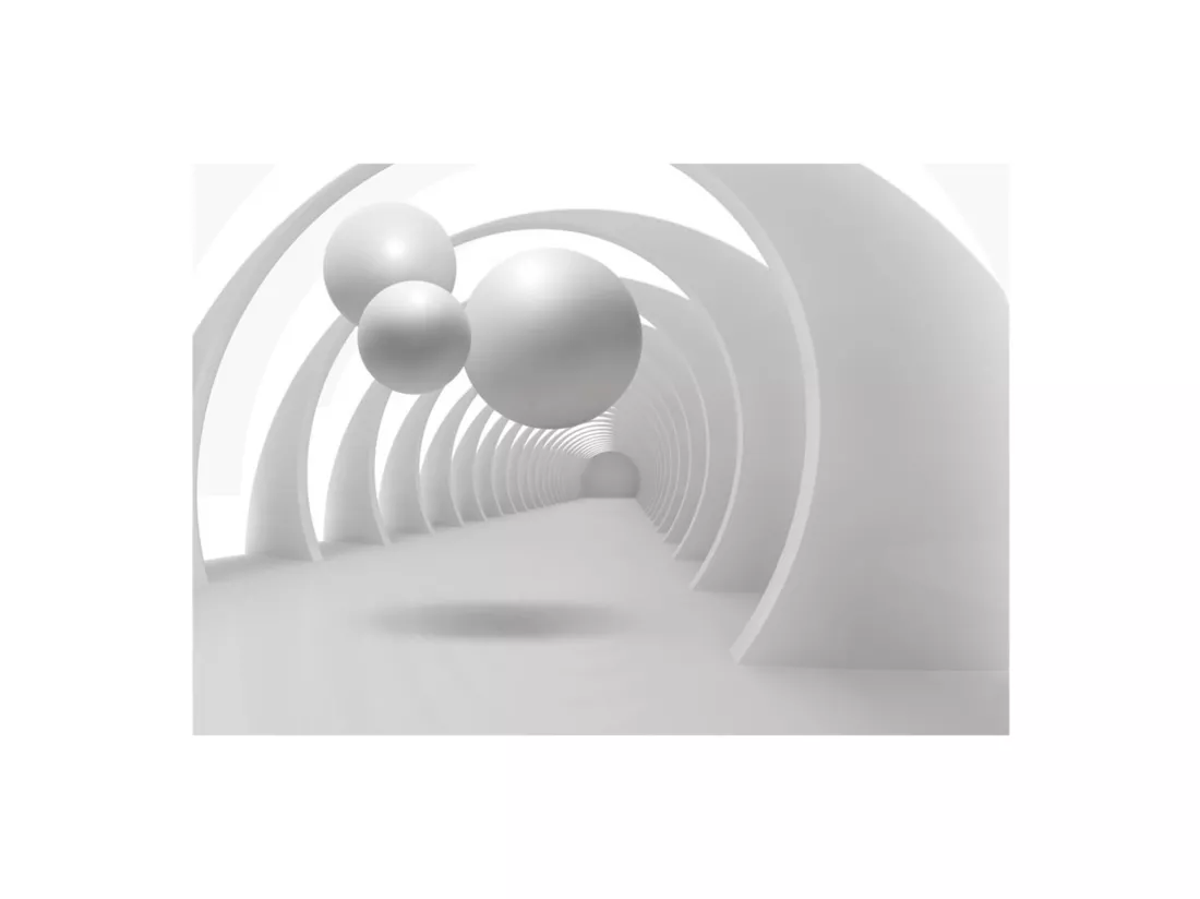 Papier peint Tunnel blanc - 350 x 245 cm