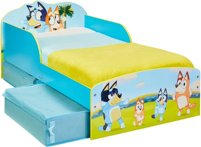 Bluey Juniorseng med Oppbevaring 70x140, Blå