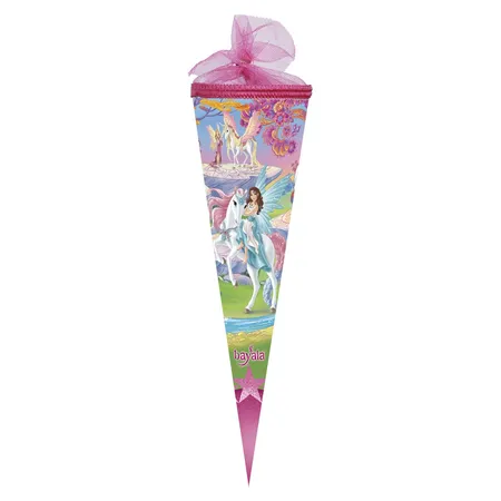 Nestler Schultüte, 35cm, rund, Motiv: Schleich® - bayala® 2, Tüllverschluss