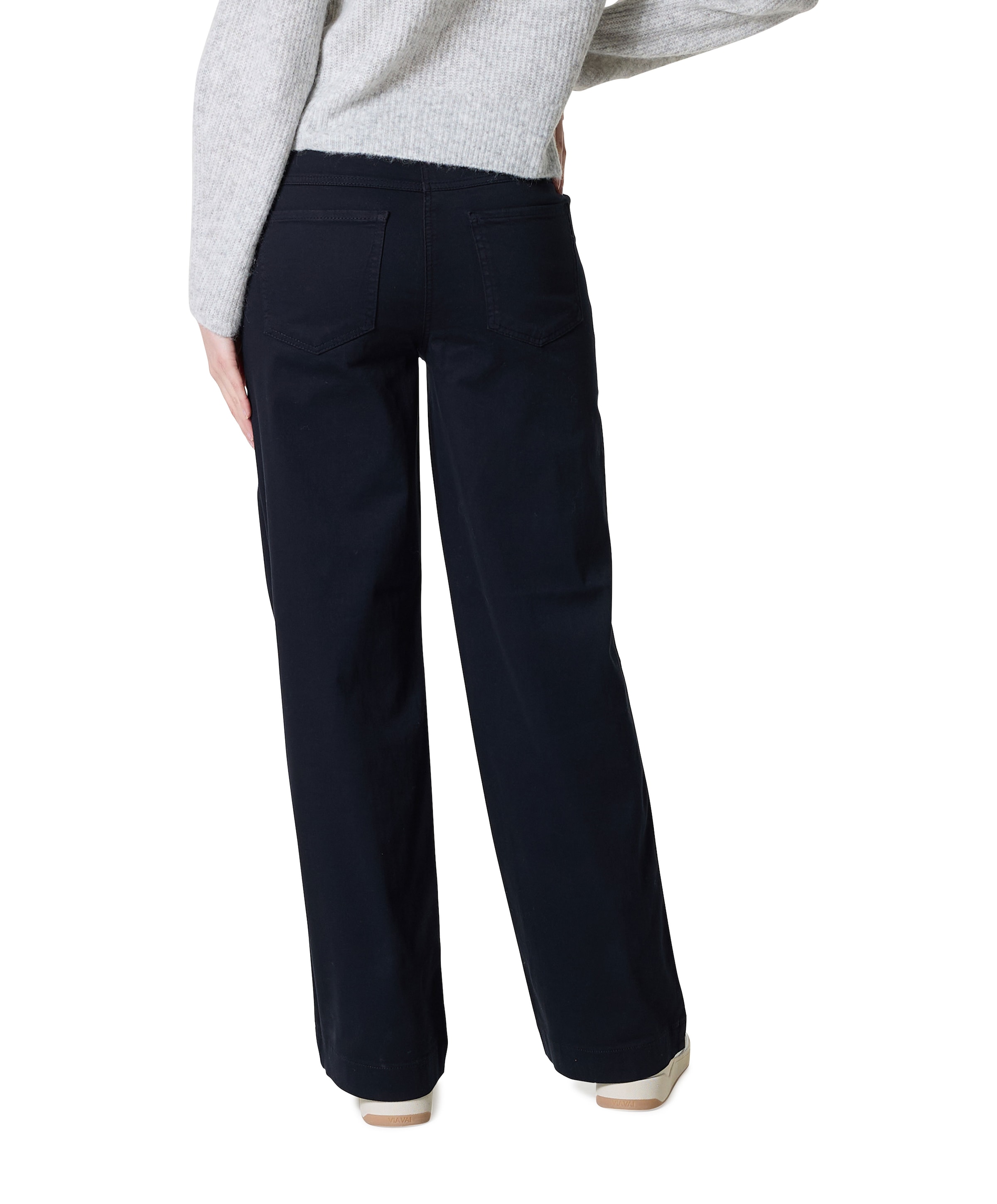 MAC WIDE dames pantalon blauw