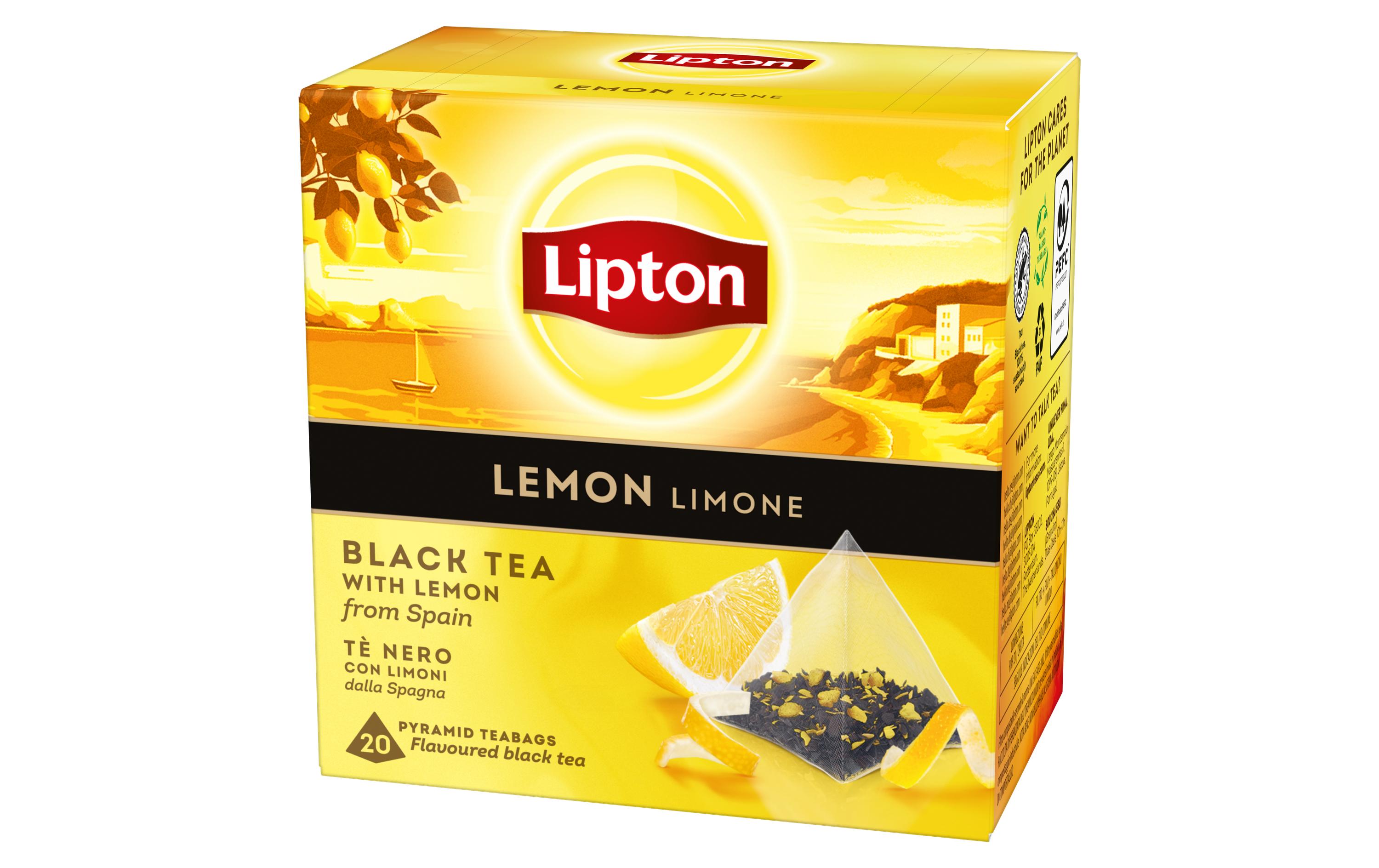 Teebeutel Schwarztee Lemon 20 StückTee mit Zitrone aus Spanien