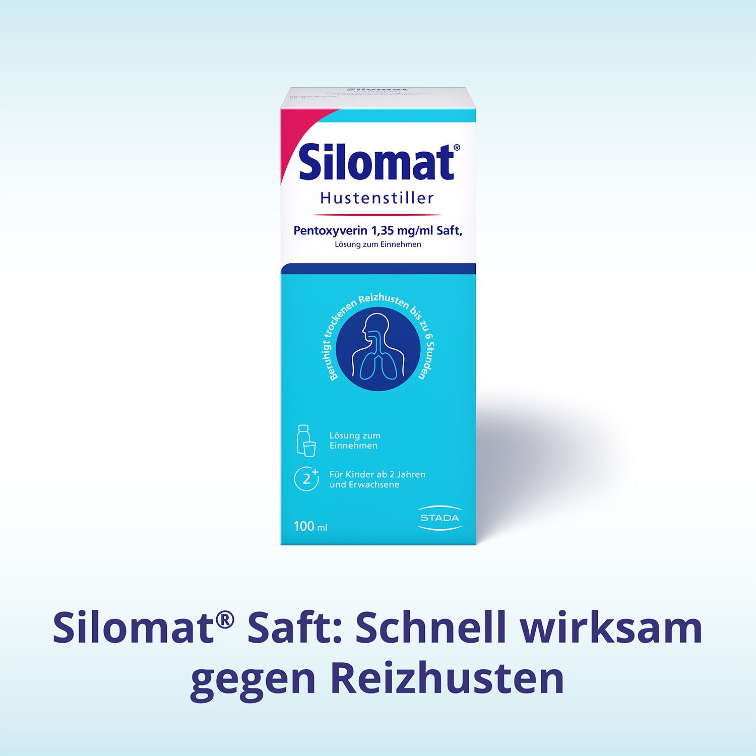 SILOMAT Hustenstiller Pentoxyverin Saft 100ml, gegen Reizhusten