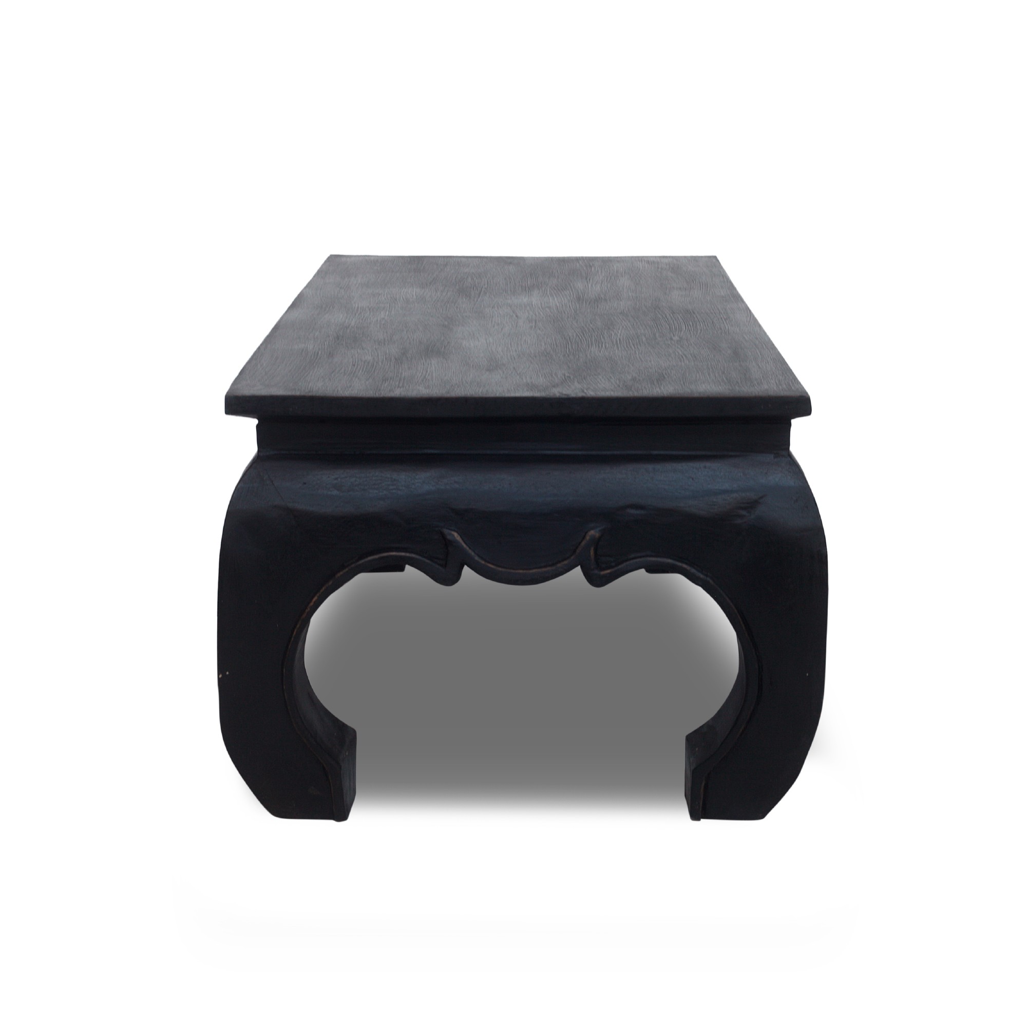 Opiumtisch, schwarz, T 50 cm, B 100 cm, H 41 cm von fischer's lagerhaus