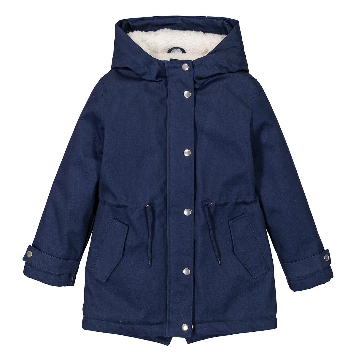 COLEÇÕES LA REDOUTE<br>Casaco quente com capuz, forrado com sherpa