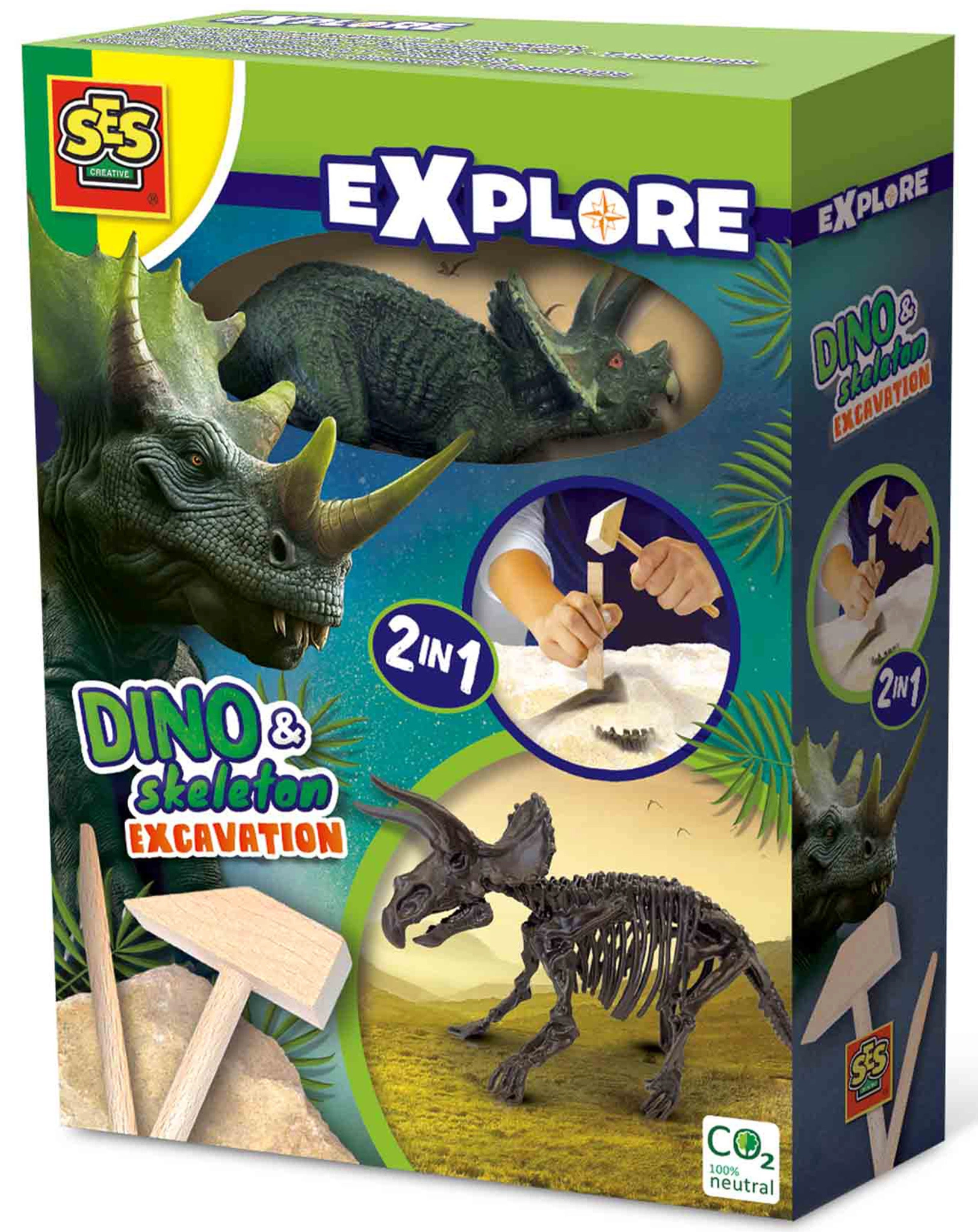 Ausgrabungsset EXPLORE - 2-in-1  TRICERATOPS