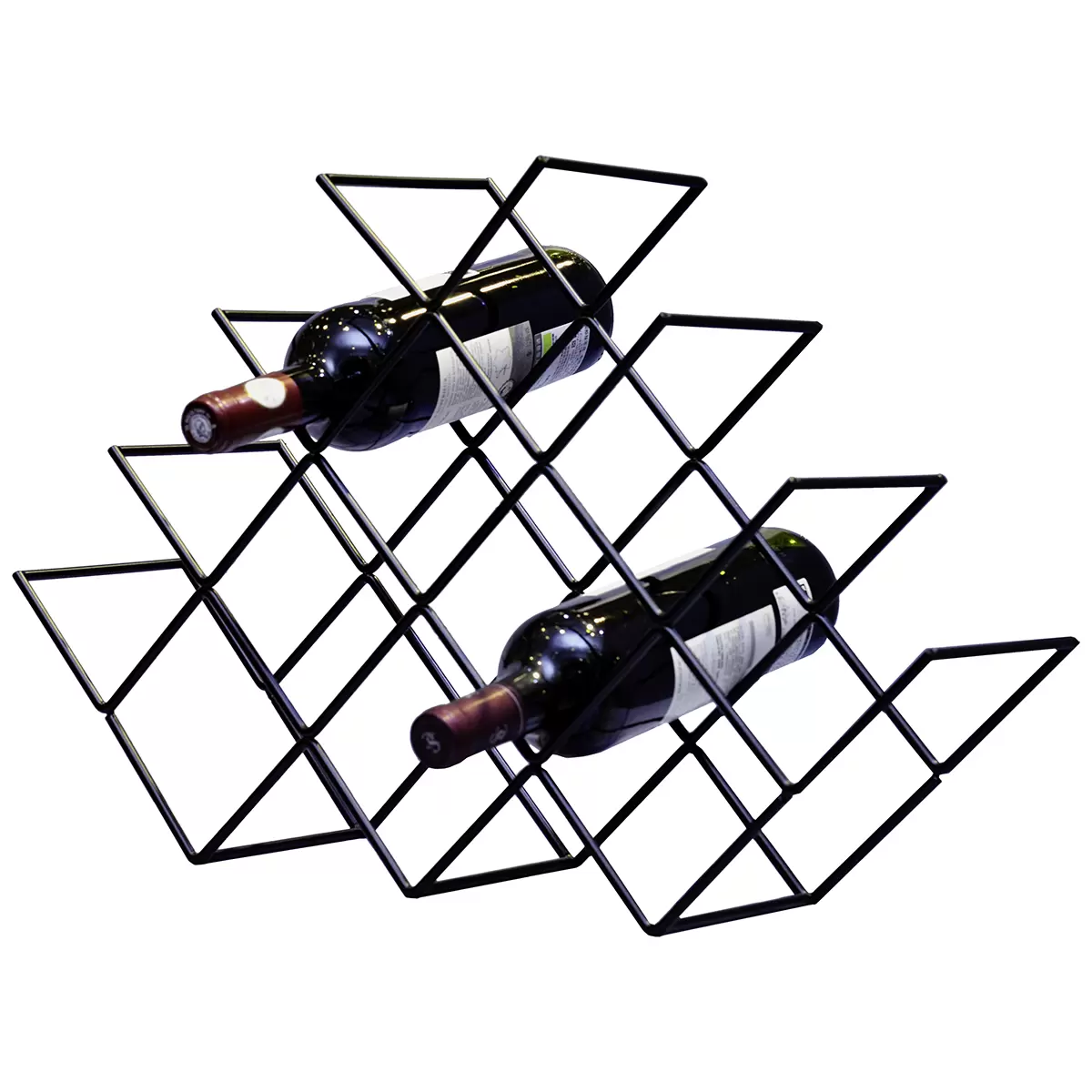 Weinregal Florenz Schwarz