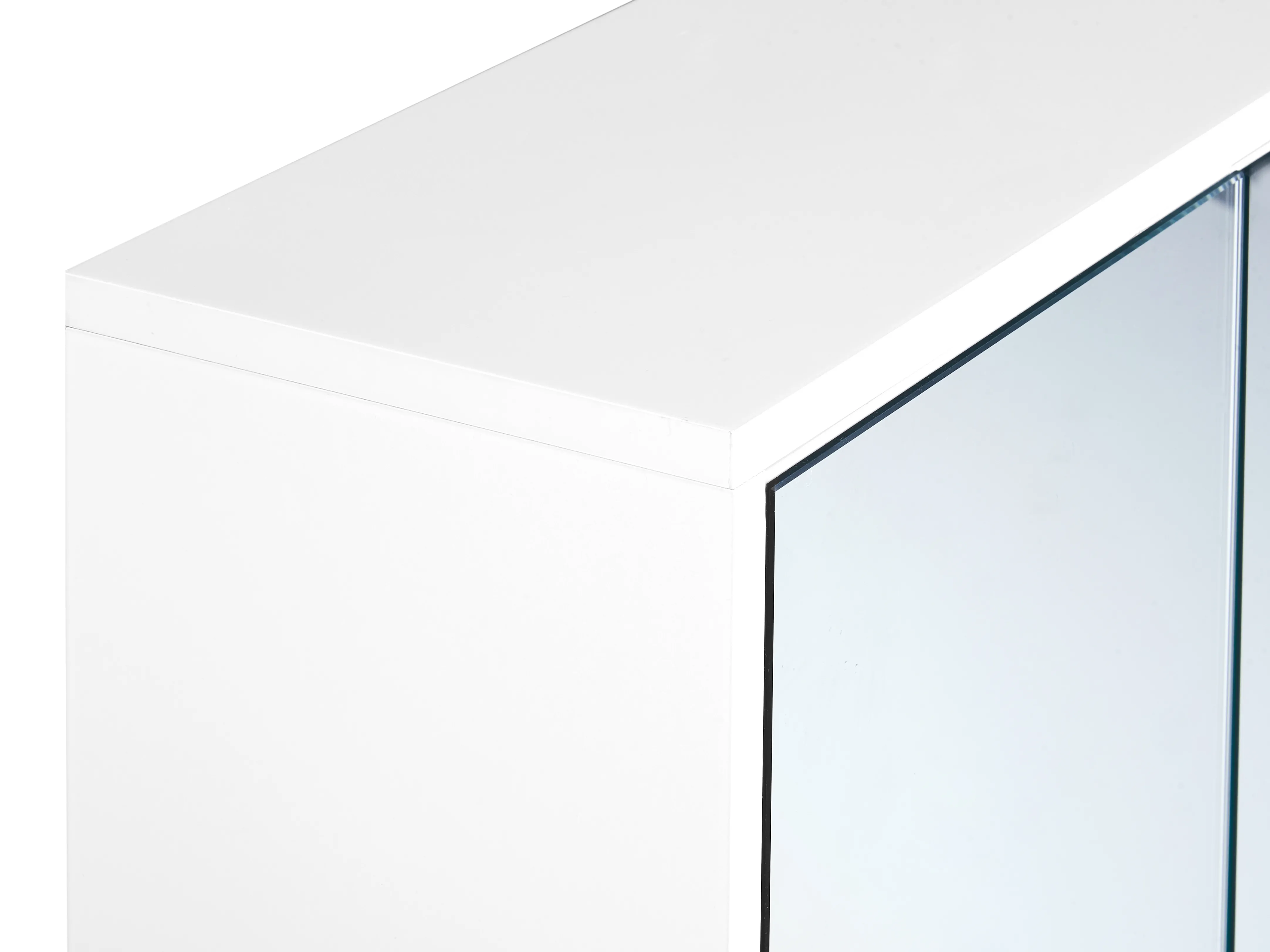 Badkamer wandkast met spiegel NUBES 80 cm 70 cm Wit