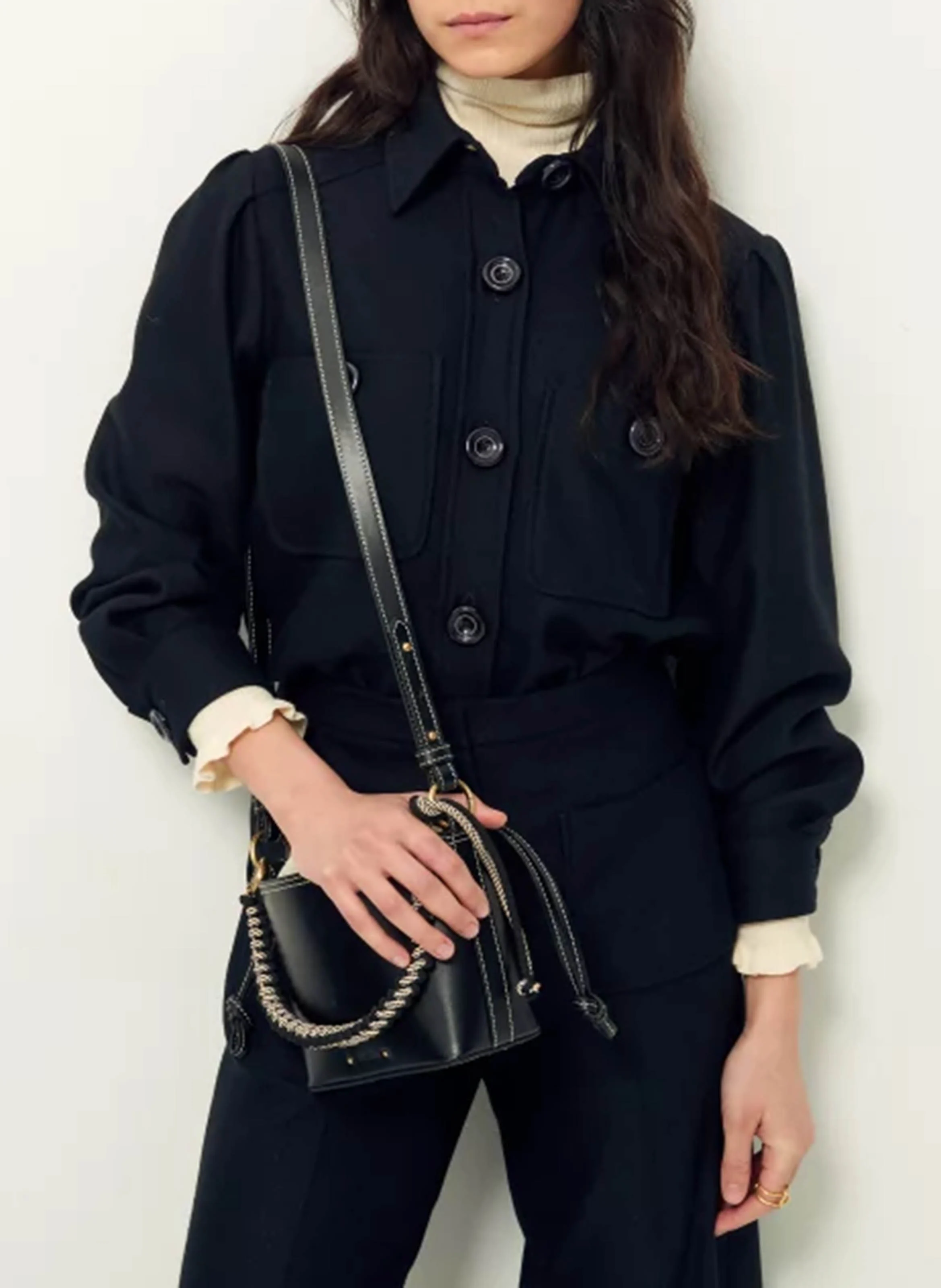 THEODORE - Chemise col classique droite | Noir