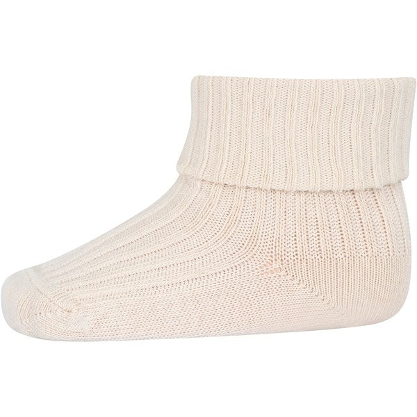 MP 533 Cotton Rib Baby Socks 4109 Ecru - Mp Danmark | Luksusbaby