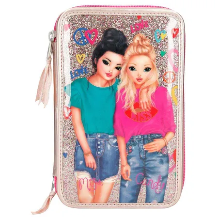 Depesche TOPModel Federtasche Friends, gold, 3-Fach