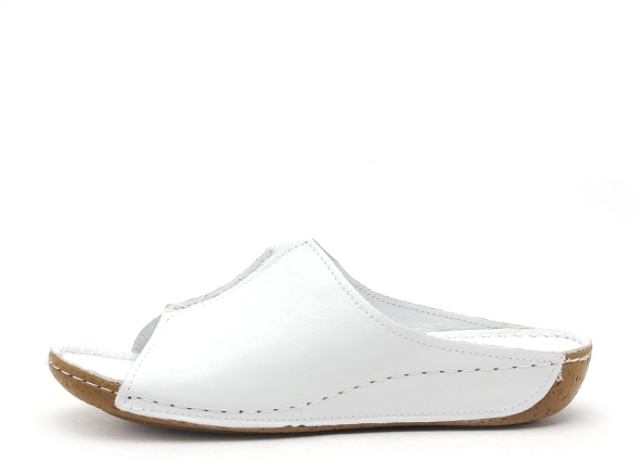 Andrea conti mules et sabots plats femme 0027423 blanc