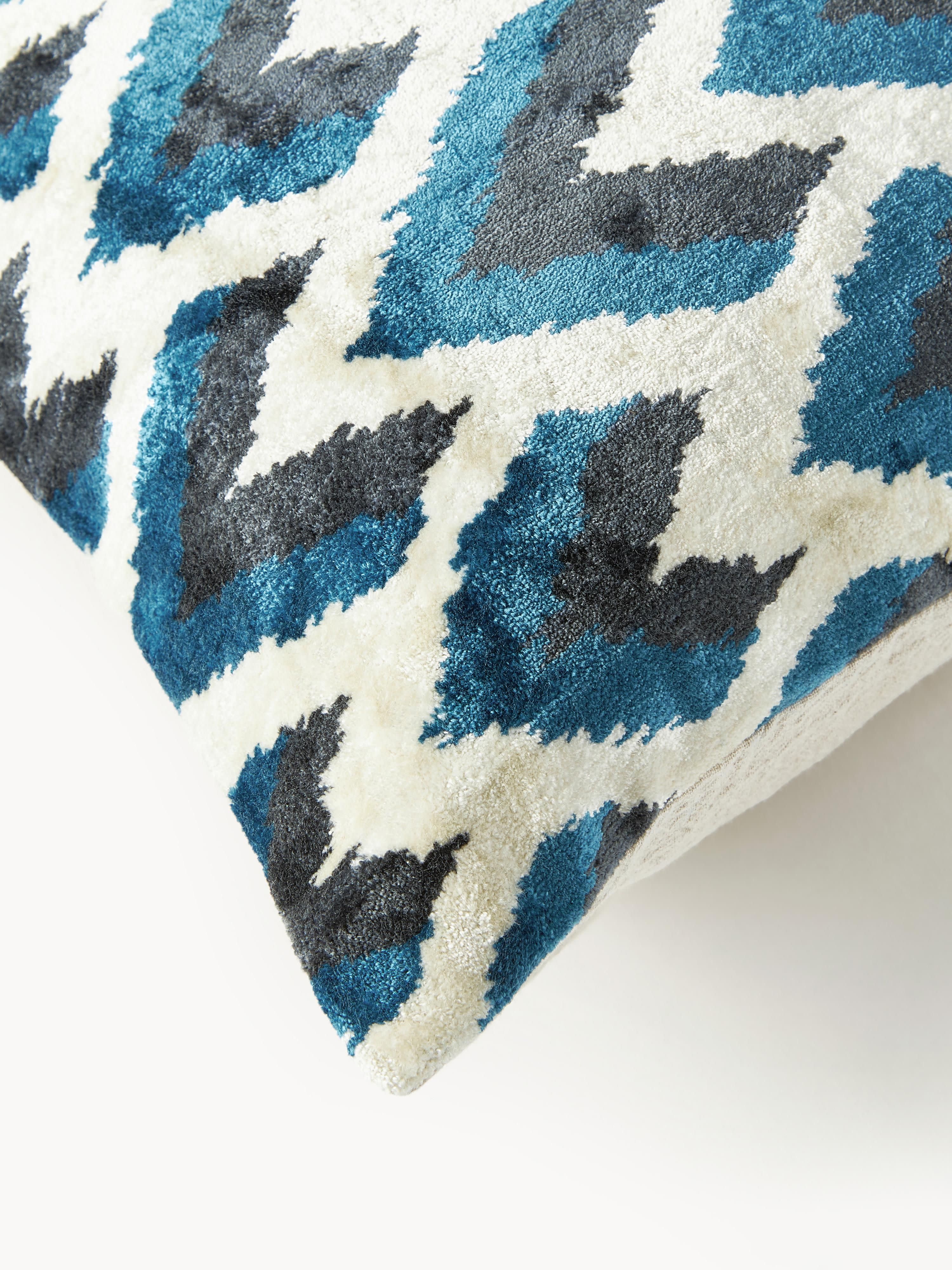 Viscose kussenhoes Heron met ingeweven jacquardpatroon