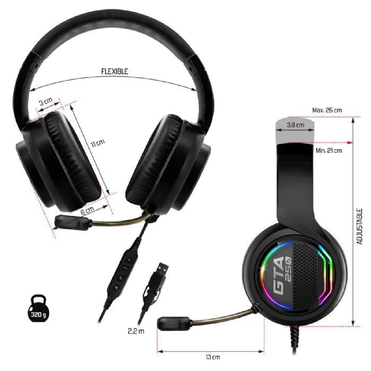 Spirit of Gamer Support Casque Sentinel