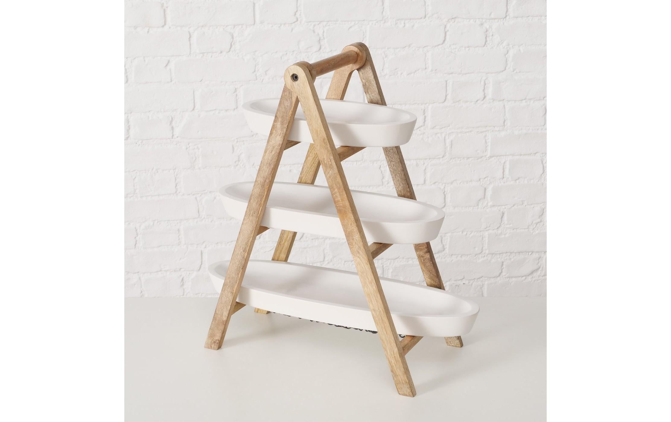 Etagere Manum, BraunEtagere aus Mangoholz