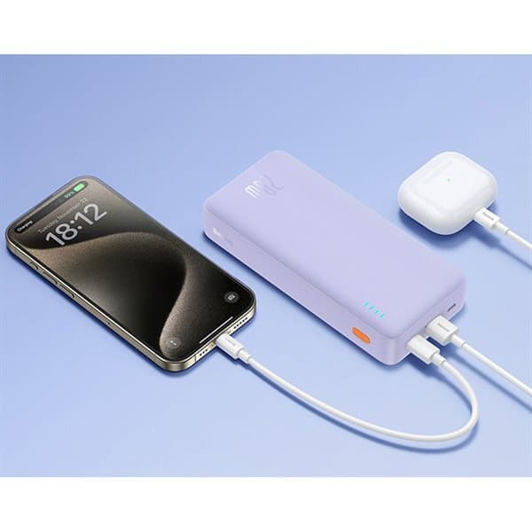 Baseus Airpow Powerbank med tovejs hurtigopladning 20W 20000mAh