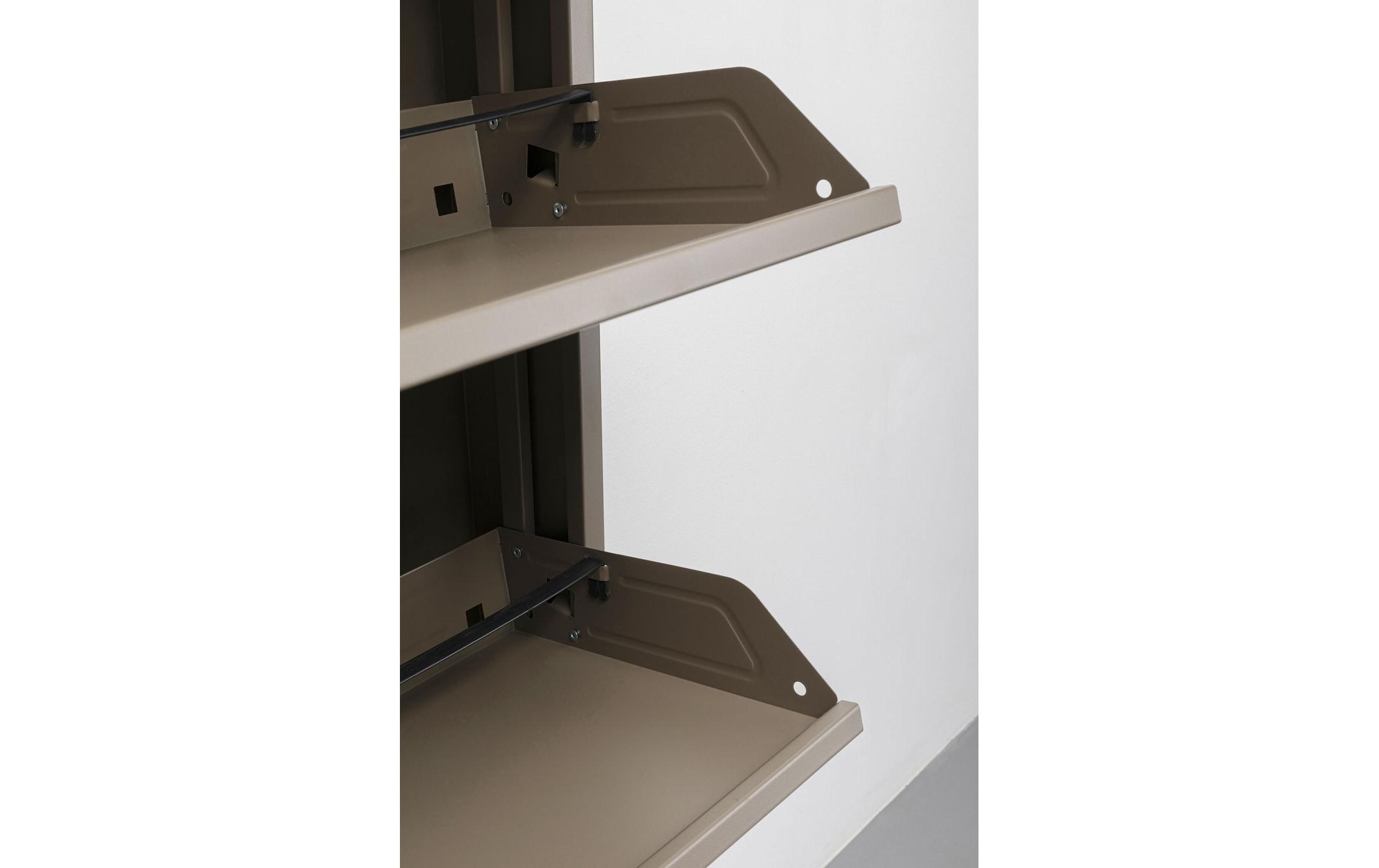 Schuhschrank Caruso 5-er, 50 x 170 cm, Braun<br>Schuhschrank