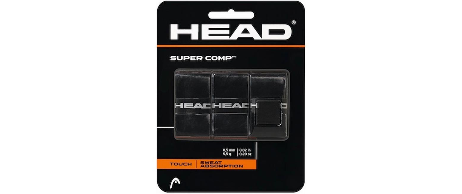 Tennis Grip Super Comp 3er-Pack, SchwarzGrip Tapes