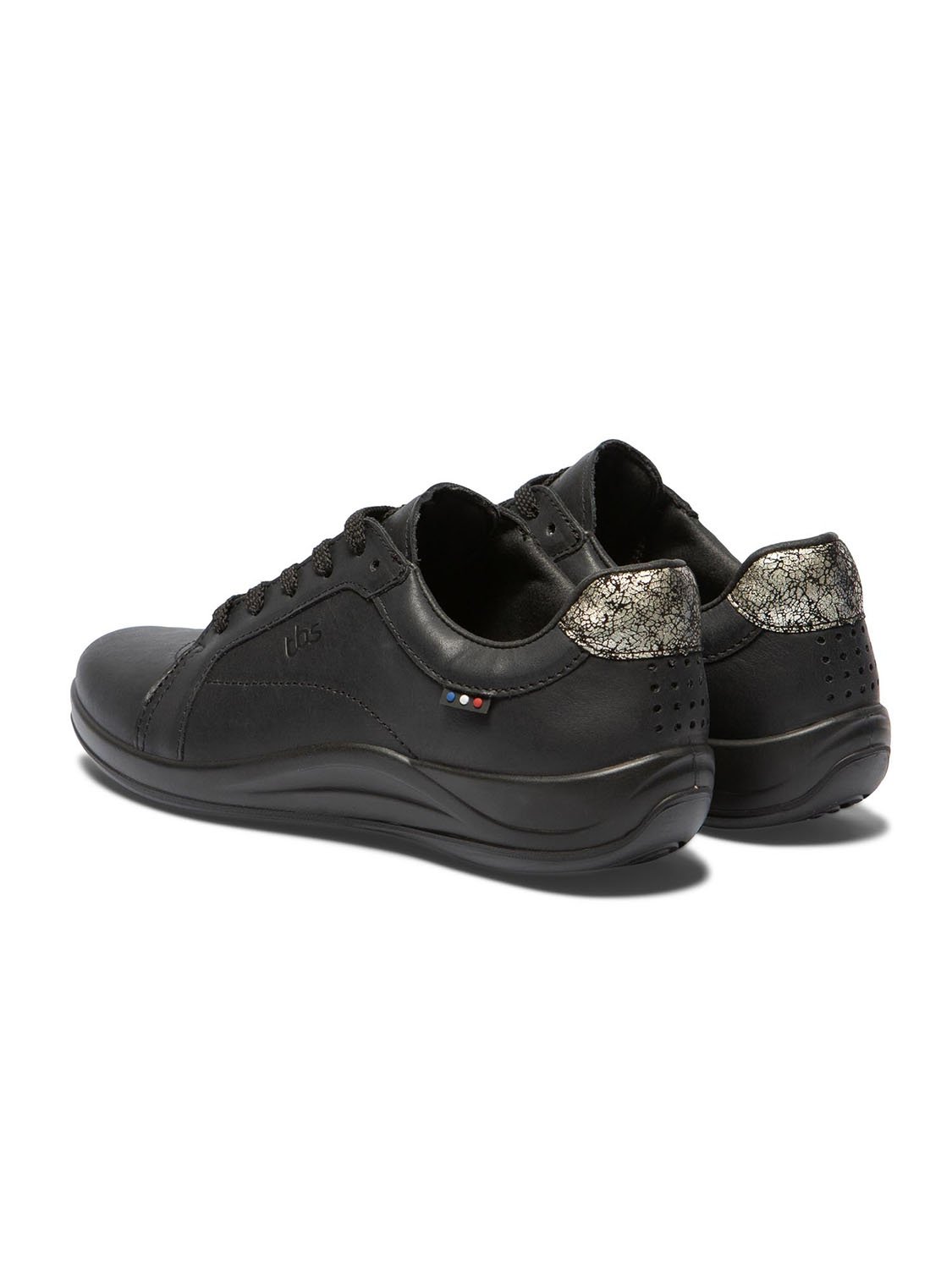 Baskets Femme Confort Dessus Cuir Noir