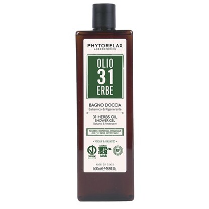 Gel douche apaisant & réparateur bio - Huile 31 herbes - Corps - 500 ml