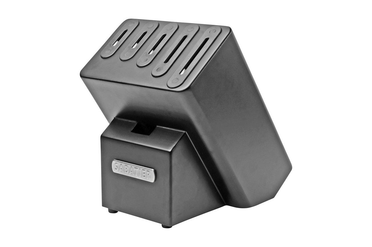 Lion Sabatier Moscou 668280 messenblok met keramische messenslijpers, zwart