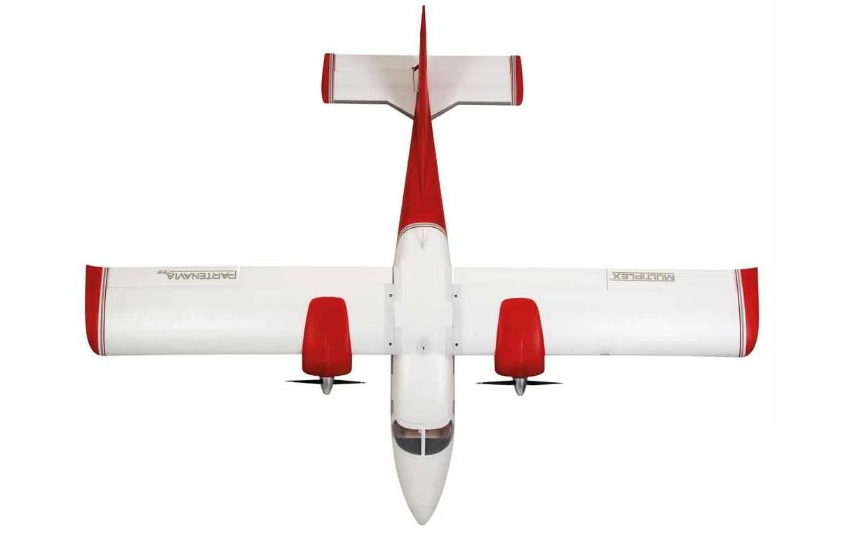 Motorflugzeug Partenavia P68 1400 mm RR<br>2-Motoriges Flugzeug mit Brushless Motoren & Servos