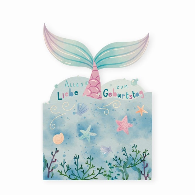 Glückwunschkarte - Alles Liebe zum Geburtstag - mit Umschlag