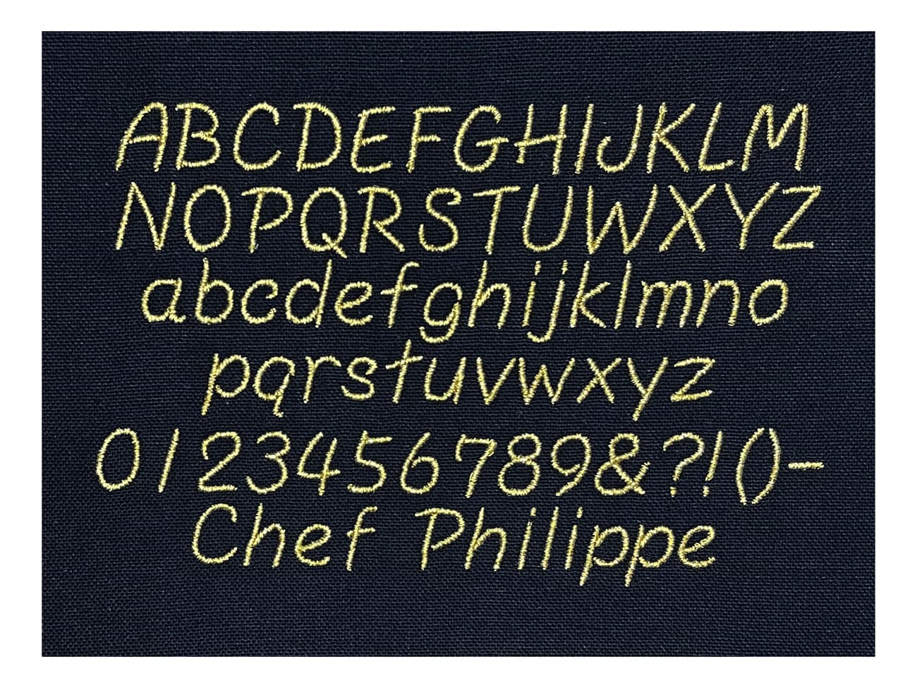 Broderie - Modèle M2 - Or - Meilleur du Chef