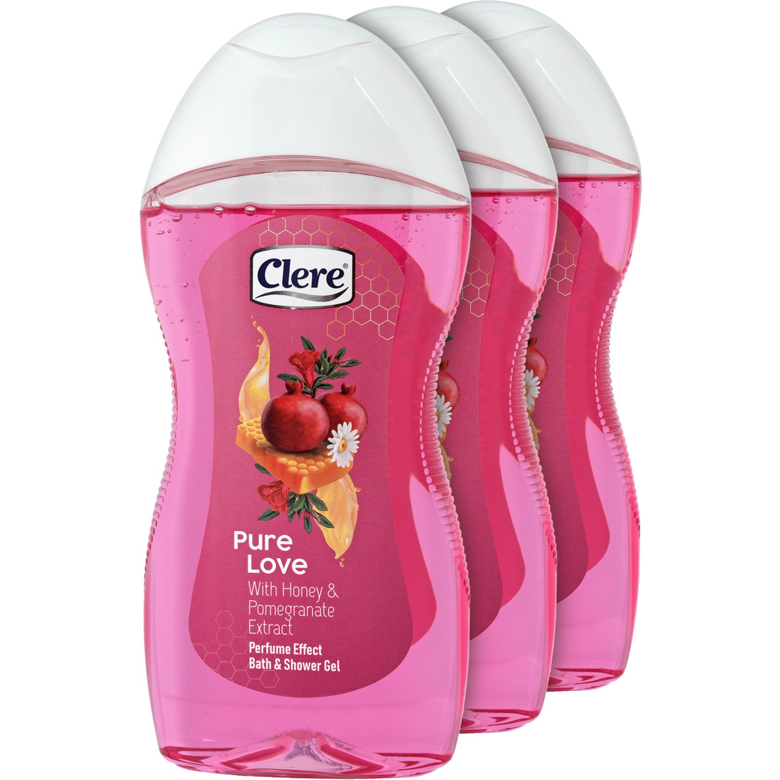 Clere Dusch Pomegrenate 3x300ml