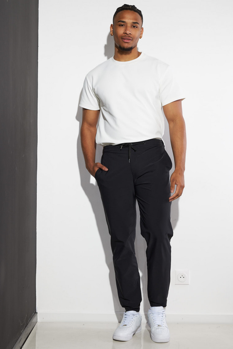 Jogging en toile noir