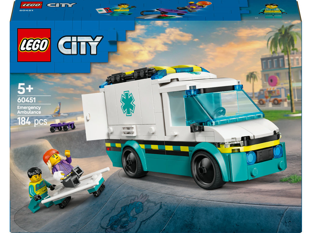 AMBULÂNCIA DE EMERGÊNCIA LEGO CITY GREAT VEHICLES