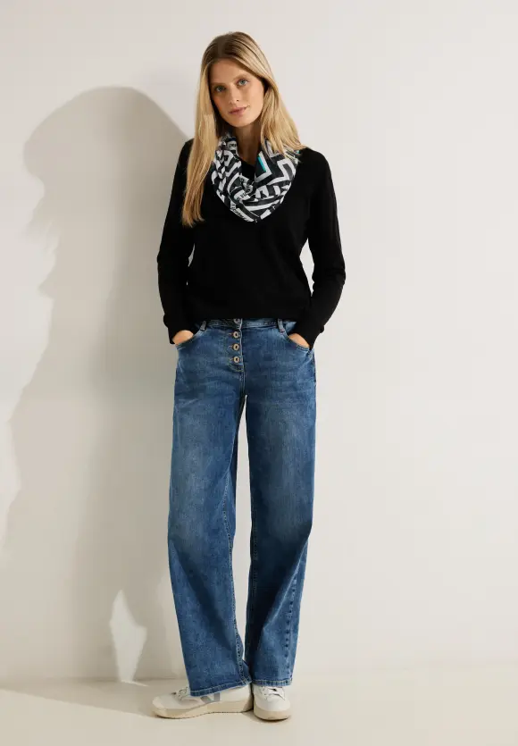Print Loopschal - Black