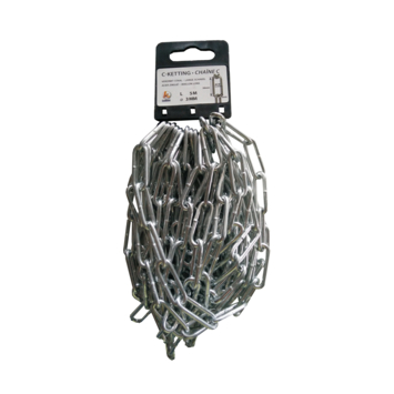 Ledent ketting korte schakel c-30 gesmeed 5 m