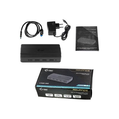 i-Tec USB 3.0 Charging HUB - Hub - 4 x SuperSpeed USB 3.0 - de bureau