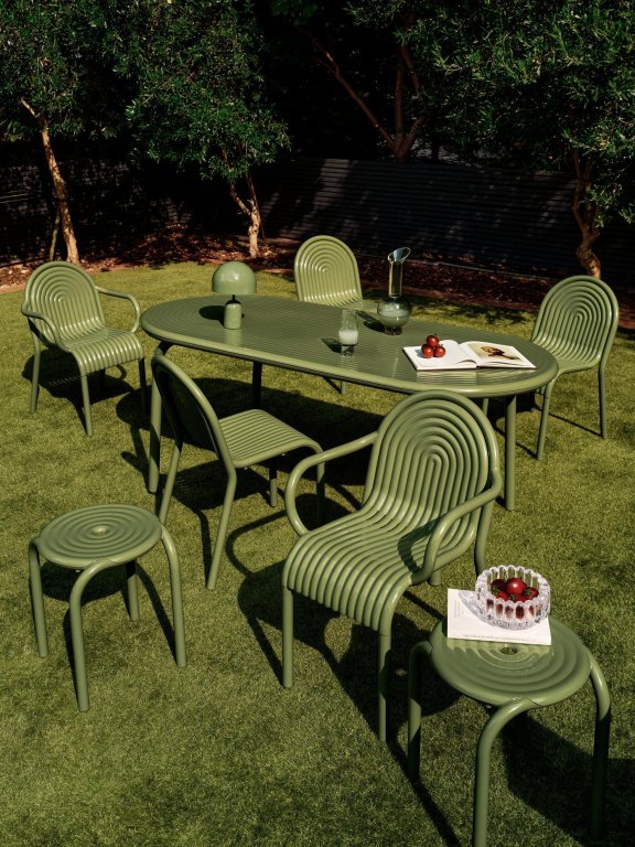 Tom Dixon Groove tuinstoel Putty