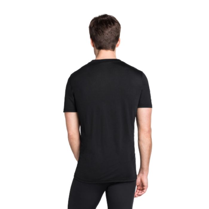 Odlo Herre Mellemlag Top Crew Neck Short Sleeve Sort