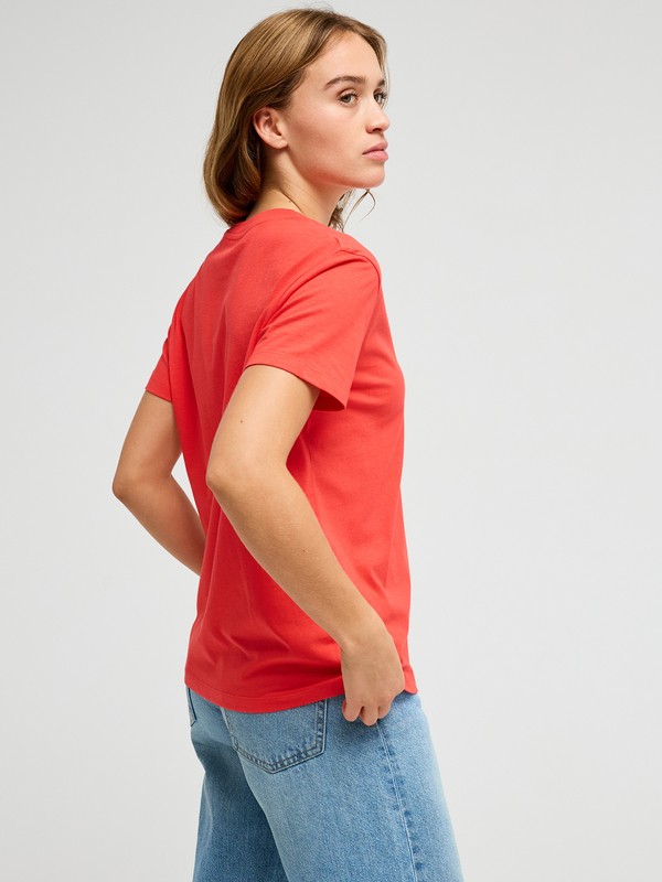 Ocean Road Art T-shirt à manches courtes Rouge Femme