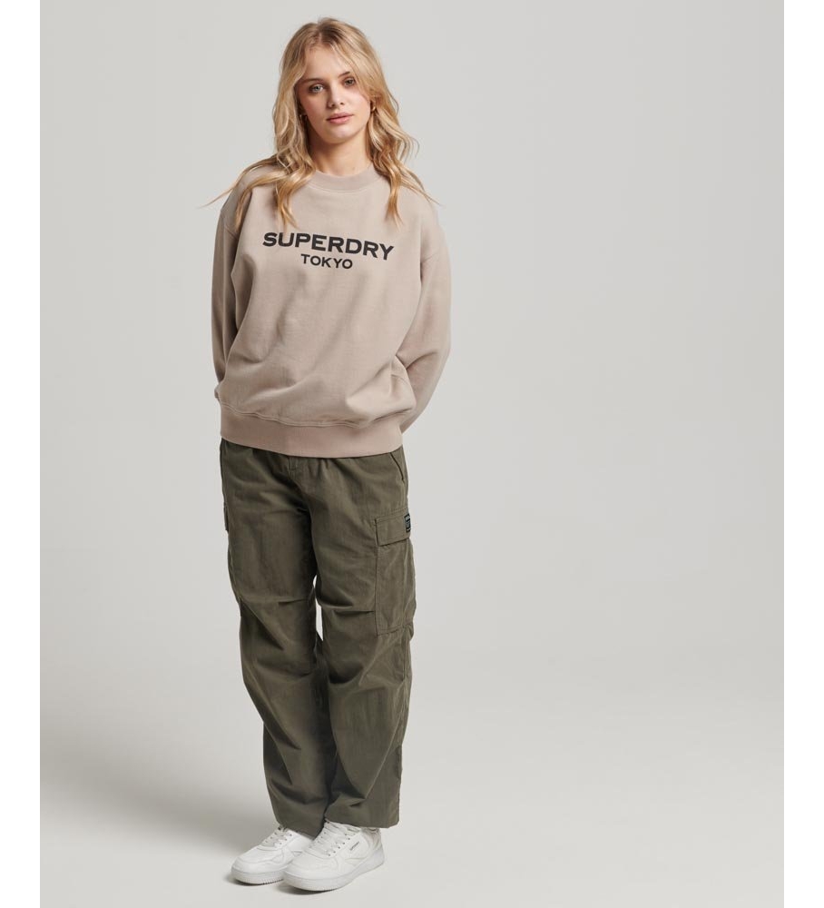 Moletom Superdry Cinza Sport Luxe