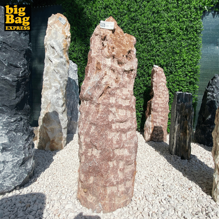 Monolithe Décoratif de Jardin en Onyx Flamingo Nat Col 85cm