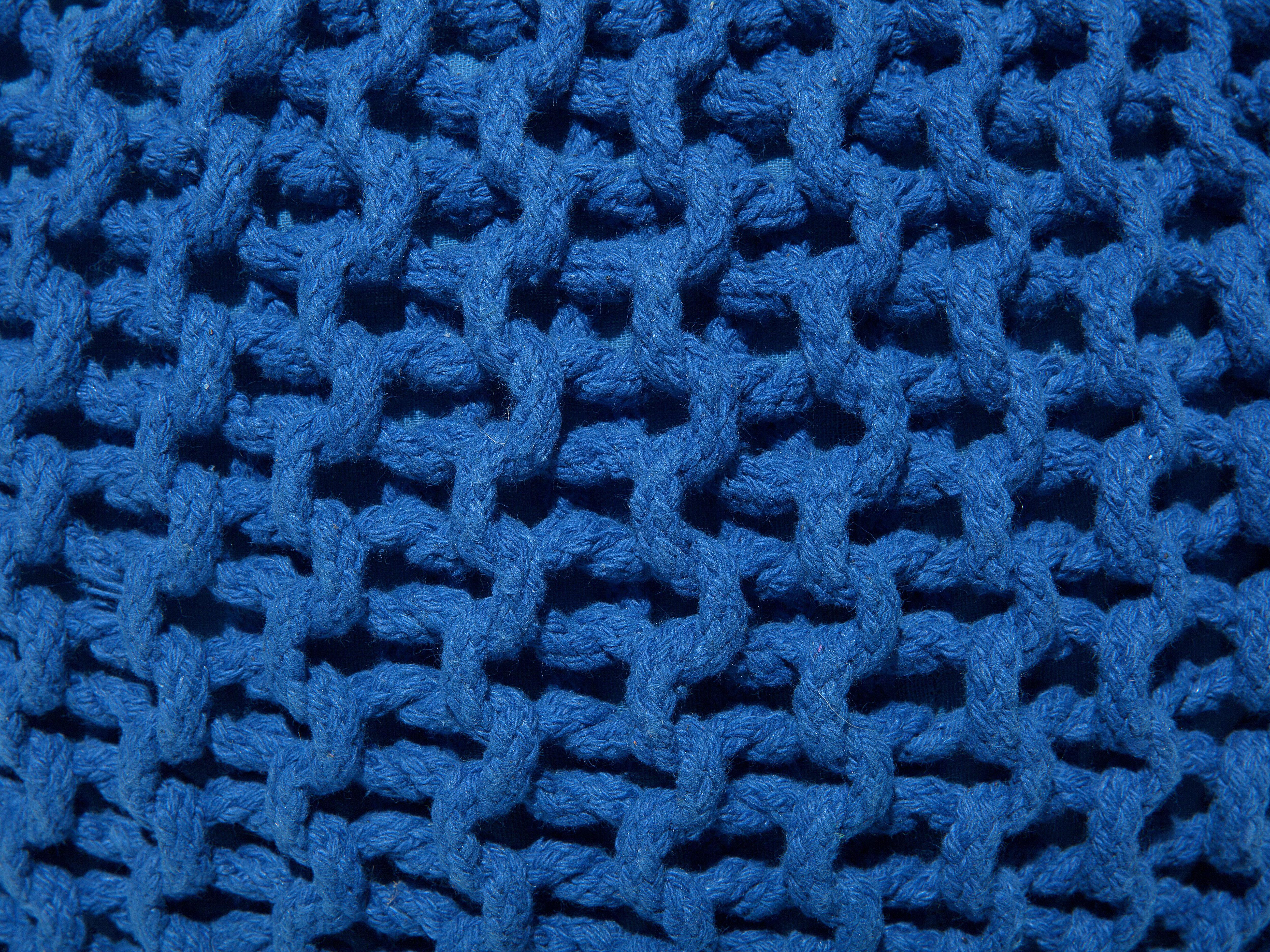 Poef CONRAD Katoen Marineblauw