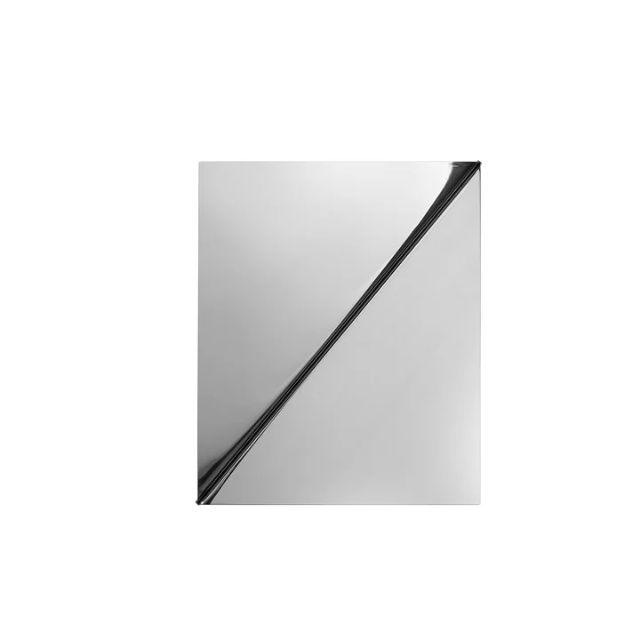 Muuto - Gaze Wandspiegel, Stahl poliert, 30 x 25 cm