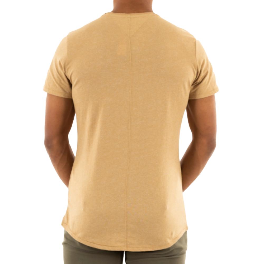 Tommy Hilfiger T-shirt Beige Homme Tommy Hilfiger Slim Jaspe