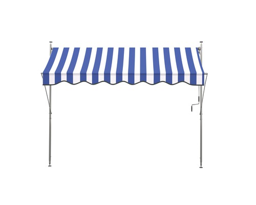 SOLUNA Concept klemzonnescherm (balkonzonnescherm) B: 200 cm Design 7639 Frame E6EV1 Zilver geëloxeerd Aandrijving links/rechts incl. slinger