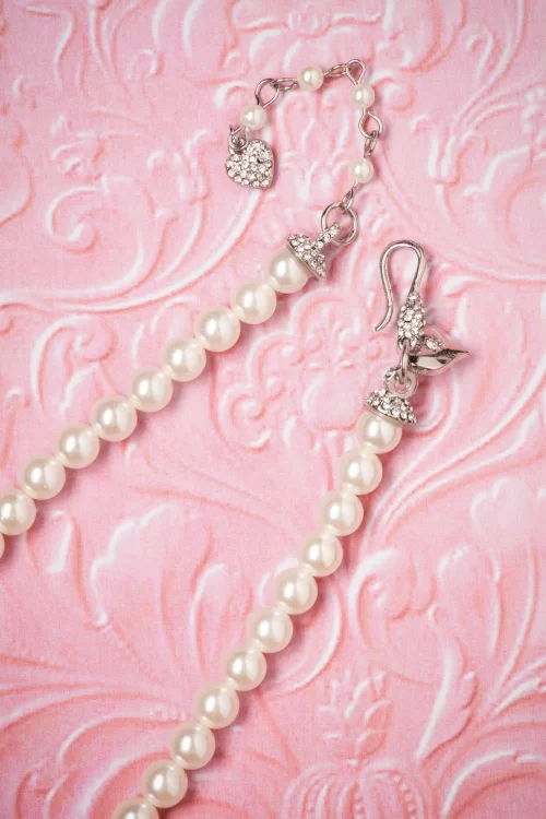 Lovely Grace Pearl-choker in ivoor