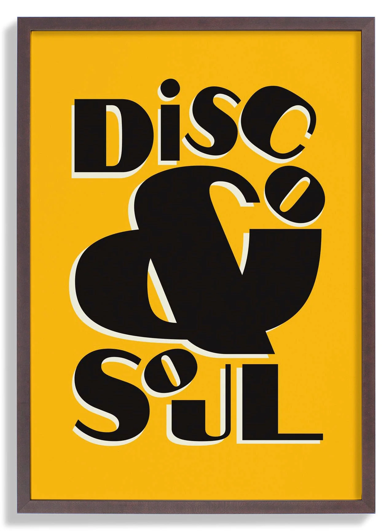Disco & Soul Gelb Kunstdruck