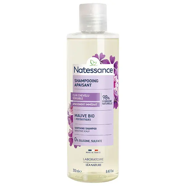 Shampoo Natessance para Couro Cabeludo Sensível 250ml