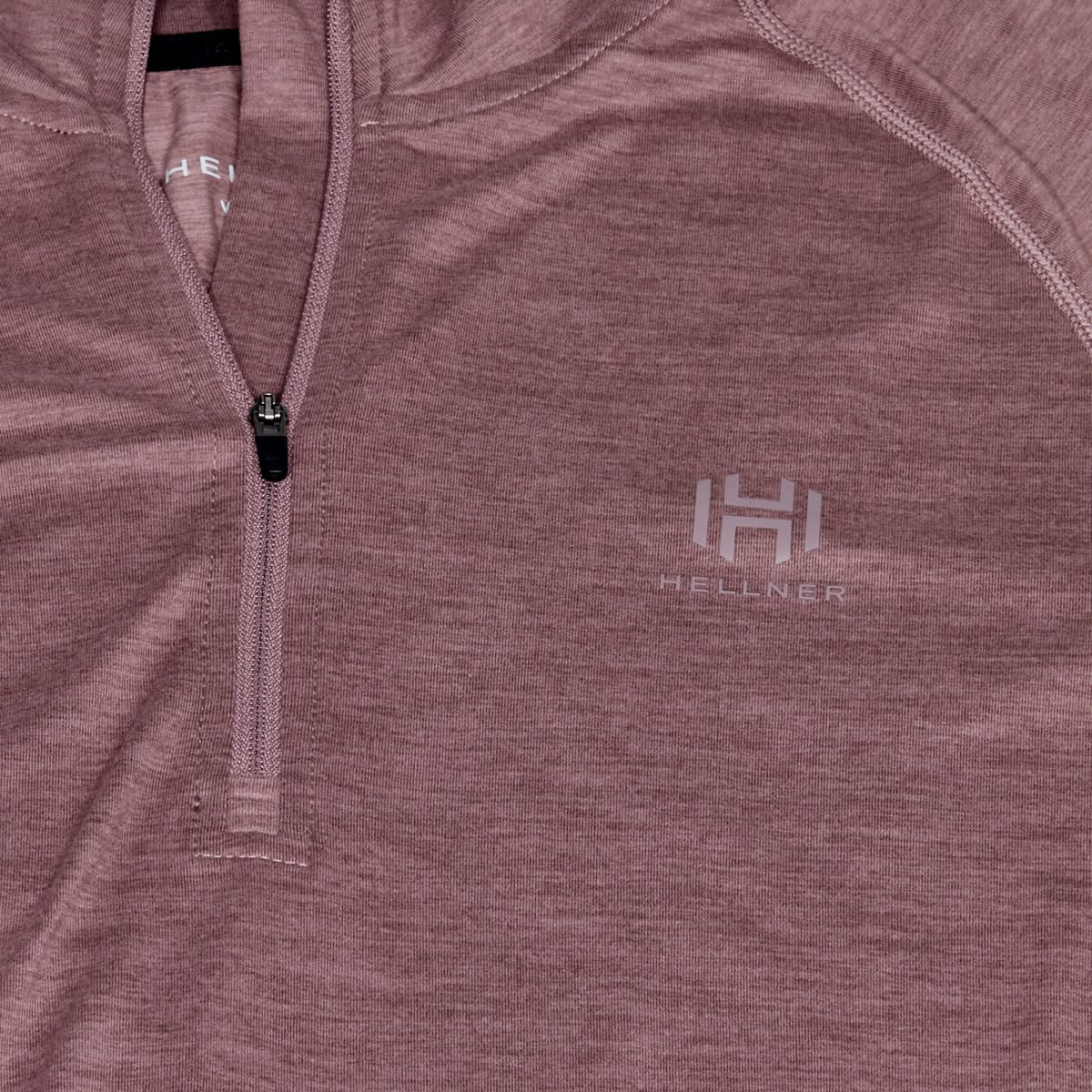Hellner Nunis Halfzip Ls Tee Wmn Rose Taupe