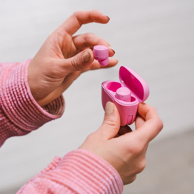 JLab Go Air Pop true wireless in-ear høretelefoner (pink)