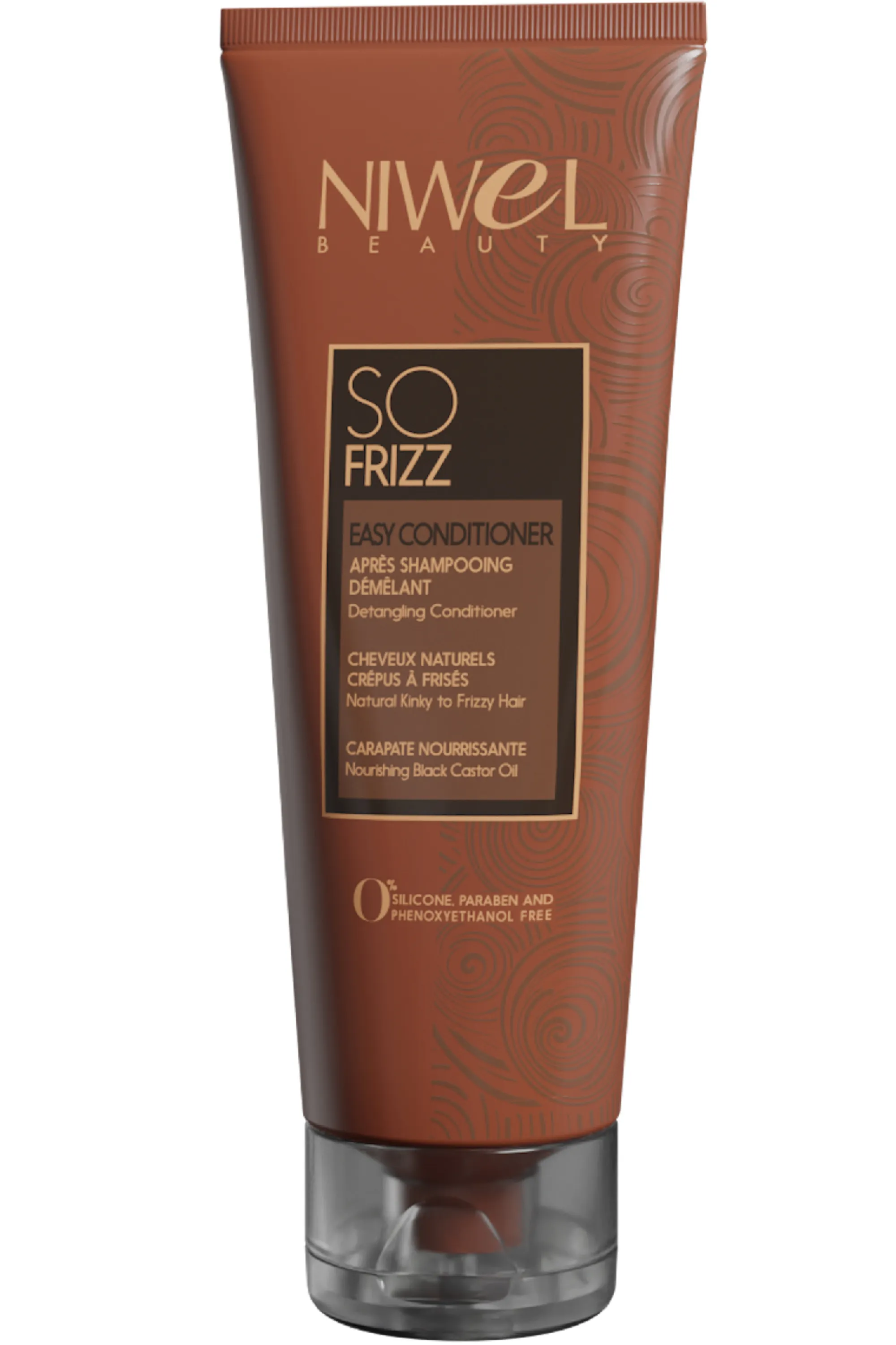 Niwel Beauty Après-shampoing démêlant pour cheveux crépus et frisés-250 ml