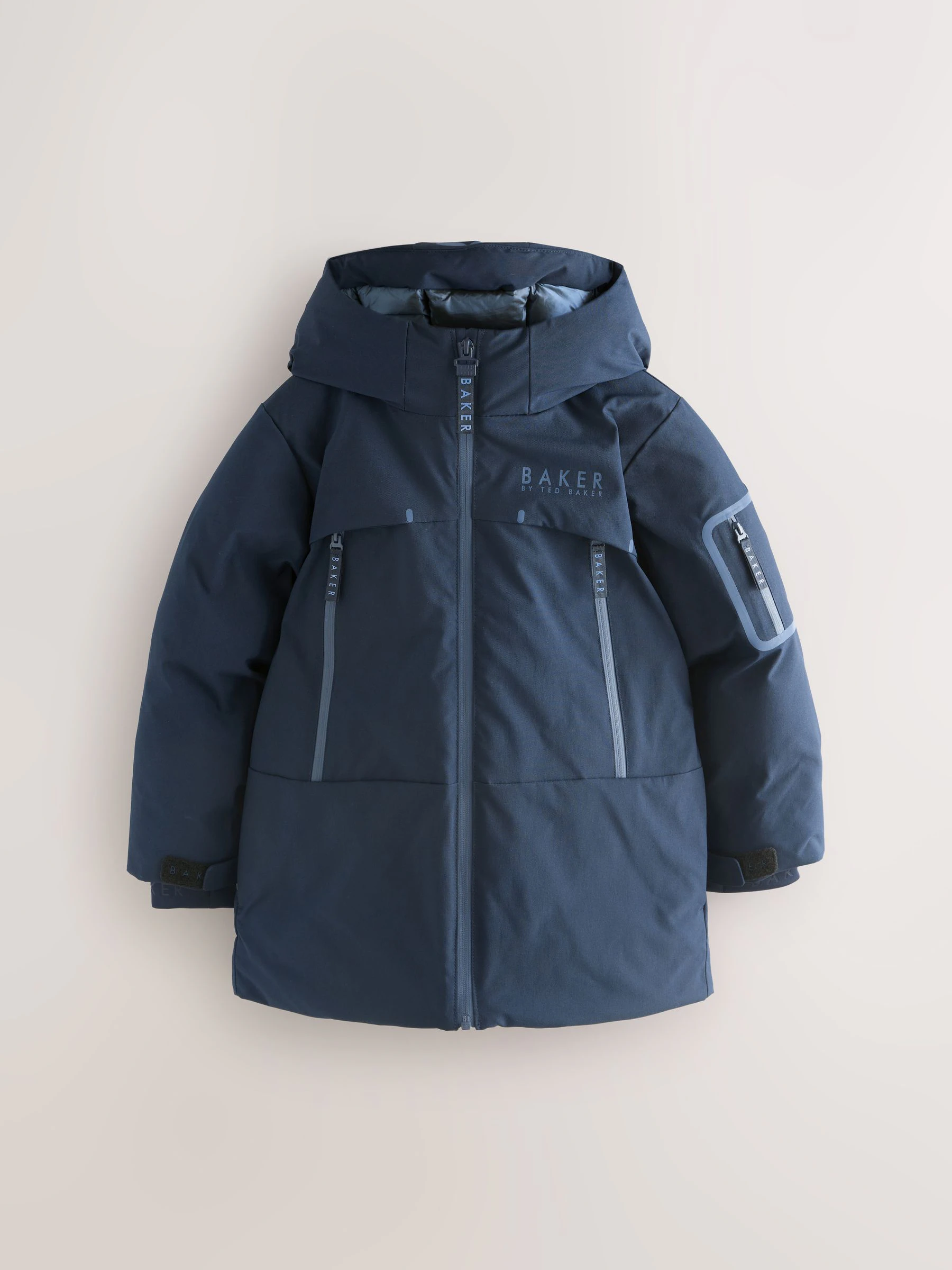 Marineblauw - Baker by Ted Baker regenbestendige parkajas